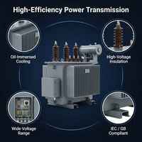 Transformateur Électrique Sec Triphasé Compact 160KVA 250KVA 630KVA 1800KVA 11kV 15kV 400V