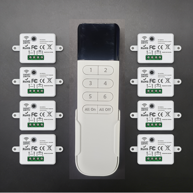 KONST One-to-Many Street Lamp Remote Control Switch 433 Wireless Controller ZK-AC02 23A12V Battery for Supermarket