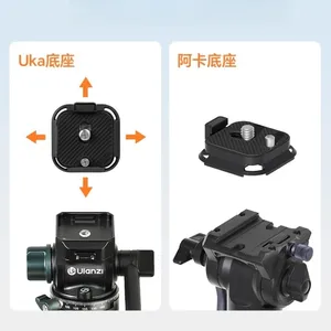 Plaque de caméra DSLR <span class=keywords><strong>Ulanzi</strong></span> Uka, commutation rapide, <span class=keywords><strong>stabilisateur</strong></span> de trépied, glissière de montage, compatible avec la plaque à dégagement rapide Arca F38, kit de base - Product Image 3