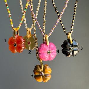 Explosieve rode druppelvormige oliebloem vergulde Boheemse diamanten kralenketting met retro lichte luxe clavicula ketting voor vrouwen - Product Image 6