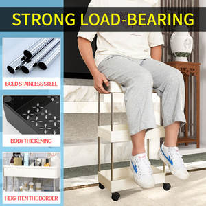 Duurzaam Plastic Opslagplank Met Wielontwerp En Kunststof-Kies Uit 2 Of 3 Of 4 Lagen Voor Maximale Opslag - Product Image 6