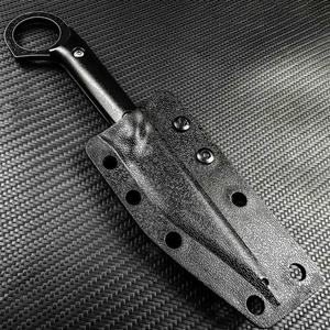 Couteau de jardin multifonctionnel en acier inoxydable, finition délavée, personnalisable OEM, manche G10, portable avec clip de ceinture réglable - Product Image 2