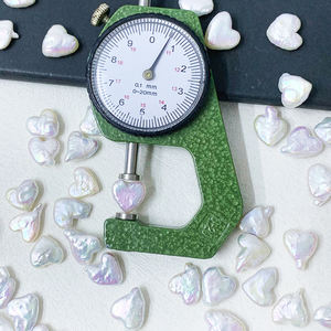 Hạt ngọc trai nước ngọt tự nhiên hình trái tim không lỗ, kích thước 9-11mm, bán buôn Muses Jewels, dùng làm đồ trang sức - Product Image 3