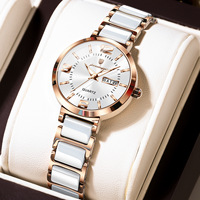 Nouvelle montre pour femme Poedagar 507, montre de luxe étanche 3ATM avec calendrier, bracelet en alliage, montre tendance pour femme d'affaires