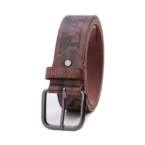 Cheap Price Custom Men's Leather Belt Casual Luxury Fashion Printed Belts For Men