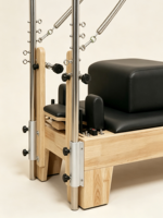 Vente en gros d'usine : Demi-tourneuse de Pilates en bois d'hévéa, équipement de fitness, OEM en vrac