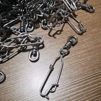 Fabrication d'accessoires de pêche à la palangre bon marché connecteur pivotant de grue clips de palangre Royaume-Uni