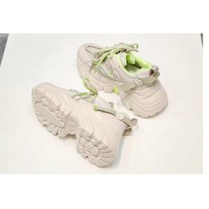 Zapatillas Deportivas con Plataforma de Doble Malla Transpirable de 7 cm para Mujer, Ligeras, Antideslizantes, con Suela Gruesa, para Uso Diario Informal de Verano - Product Image 1