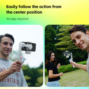 Новый 3-осевой стабилизатор для телефона L7Cpro <span class=keywords><strong>360</strong></span> градусов версии, с подставкой для штатива, RGB-трекер, дистанционное управление, мобильный карданный подвес - Product Image 4