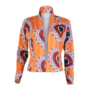 Vestes pour femmes YSMARKET à manches longues avec imprimé numérique ethnique totem, nouvelles vestes décontractées pour femmes printemps et automne E3099 - Product Image 5