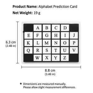 <strong>Alphabet</strong> Prediction Magic Cards Mentalism Trick ESP Letter Prediction Card Close up Magic Toy for Kids Adults - Product Image 4