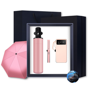 Bureau d'entreprise <span class=keywords><strong>Goodies</strong></span> Avantages sociaux Parapluie + <span class=keywords><strong>stylo</strong></span> + banque d'alimentation avec support de téléphone Boîte-cadeau - Product Image 5