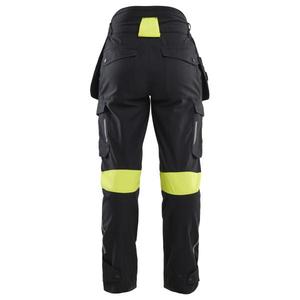 BLAKLADER - 710815129933C38 Pantalon inhérent à l'artisan pour femme Noir/Jaune haute visibilité-PANTALON DE TRAVAIL EAN 7330509910337 - Product Image 2