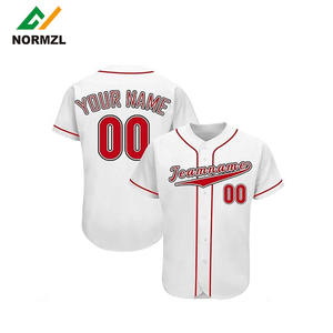 Fabrika toptan erkekler beyzbol gençlik üniforma özel baskı uzun kollu erkek beyzbol özel beyzbol forması Tshirt - Product Image 1