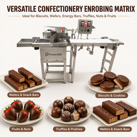 Machine d'enrobage de chocolat, ligne d'enrobage, tunnel de refroidissement, enrobeuses, équipement de production de biscuits, gaufrettes et bonbons, machines industrielles