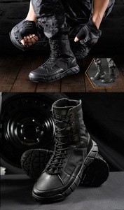 Bottes de patrouille légères en EVA avec semelle extérieure en caoutchouc, confort et traction durables, vente chaude, noires - Product Image 5