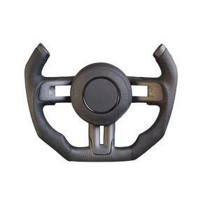 Volant sport en fibre de carbone à fond plat avec écran LED personnalisé pour Ford Mustang 2015 2016 2017 2018 2019 2020 2021 <span class=keywords><strong>2022</strong></span> - Product Image 4