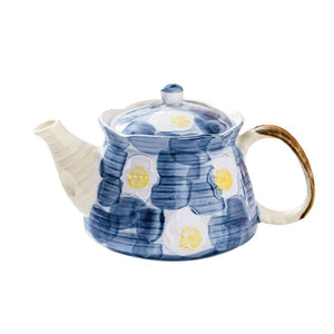 <b>Ceramic</b> Teapot Hand Painted Underglaze 1.5L With Lid Flower Design Heat Resistant For Tea Brewing - Product Image 5