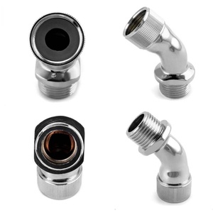 Adaptador de Codo Roscado G 1/2" para Cabezal de Ducha, Conector Extensor de Latón Cromado de 1/2" - Product Image 3