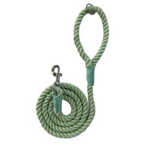 Correa de perro de algodón y poliéster con patrón sólido procesado personalizado para perros medianos a grandes con decoración de cinta elegante - Product Image 1