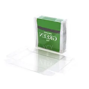 Kunden spezifischer Offsetdruck kleine durchsichtige Geschenk verpackungs boxen aus Hartplastik mit Klappdeckel