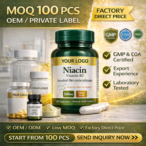 Complément de niacine 500 mg à formule personnalisée pour le soutien énergétique cellulaire et la santé du système nerveux, capsules de niacine vitamine B3 - Product Image 4