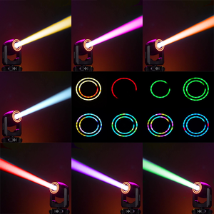 Nueva Luz Móvil LED RGBW de 200W para Escenario con Control DMX512, Prisma de 12+6 y Discos de Patrones de 7+1 - Product Image 2