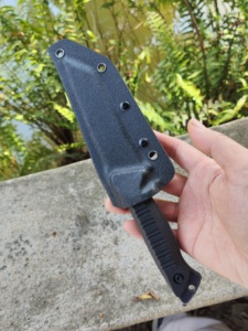 Pisau saku pisau tetap besi tahan karat taktis utilitas berkemah luar ruangan pertahanan diri kekerasan tinggi kayu OEM dapat disesuaikan