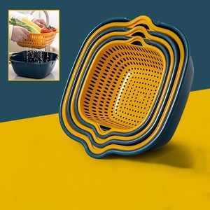 En Gros Ensemble de Paniers de Lavage 6 en 1 en Plastique pour Cuisine, Égouttoir Passoire à Légumes et Fruits, Bol de Nettoyage pour Évier - Product Image 1