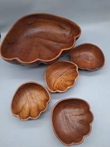 Grande assiette à fruits en bois, bols de service à salade en bois de qualité supérieure, outils essentiels pour la salade, fabriqués au Vietnam, vente en gros 2026 - Product Image 3