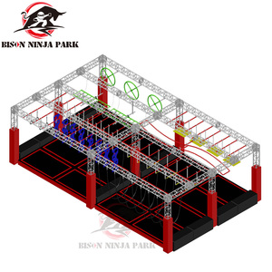 Indoor Kids Playhouse Equipment Ninja Warrior Playground - Product Image 4