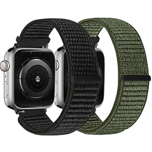 Correas Deportivas de Nailon para Reloj <span class=keywords><strong>Apple</strong></span> <span class=keywords><strong>Watch</strong></span> de 49mm 45mm 46mm 44mm 42mm 41mm <span class=keywords><strong>40mm</strong></span> 38mm Series 11 10 9 8 7 6 5 4 3 SE Ultra 3 2 1 - Product Image 1