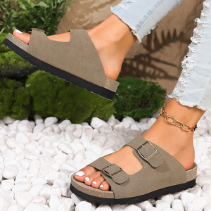 Nouvelles chaussures de mode féminines, chaudes, antidérapantes, confortables, polyvalentes, à semelle épaisse, style <span class=keywords><strong>Birkenstock</strong></span> - Product Image 4