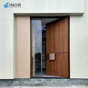 Porte d'entrée en bambou écologique avec texture naturelle et matériaux durables pour la construction verte - Product Image 3