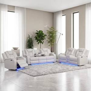 Electric recliner <b>sofa</b> set suitable for home theaters hotels villas LED L <b>Living</b> <b>Room</b> <b>Sofa</b> - Product Image 1