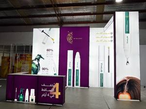 Tùy chỉnh xách tay LED hộp Đèn pop-up thiết kế Backlit quảng cáo hiển thị căng thẳng vải Backdrop cho triển lãm thương mại triển lãm nhuộm - Product Image 4