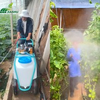Pompe pulvérisatrice électrique 48V à quatre roues, moteur 150L, chariot de désinfection robuste pour l'élevage de porcs/poulets/cerfs, pesticides agricoles