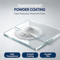Revêtements en poudre hautement transparents et brillants, transparents/translucides, utilisés pour les jantes de voiture et les pièces métalliques, couche de finition supérieure
