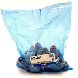 Lot de 10 contrôleurs de vitesse AS4211F-N04-11 en stock, raccord coudé 1/2NPT, 3/<span class=keywords><strong>8Tube</strong></span> pour PLC, livraison par DHL/UPS - Product Image 1