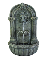 Fontaine d'eau classique chinoise couleur Bronze polyrésine cascade tête de Lion fontaine murale extérieure