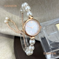 Montre perle d'eau douce blanche simple