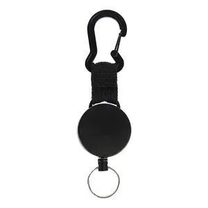 Porte-clés rétractable Porte-clés Porte-clés robuste Clip de ceinture avec lanière de porte-clés mousqueton multi-outils