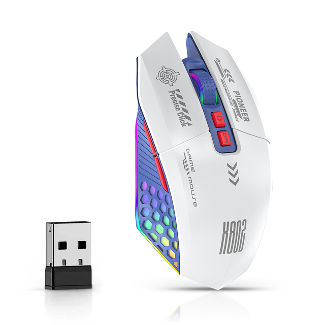 Best Ergonomic Portable 2.4g Wireless Rechargeable Gaming Mouse All-in-One Touchpad for Esports LED Backlit Computer