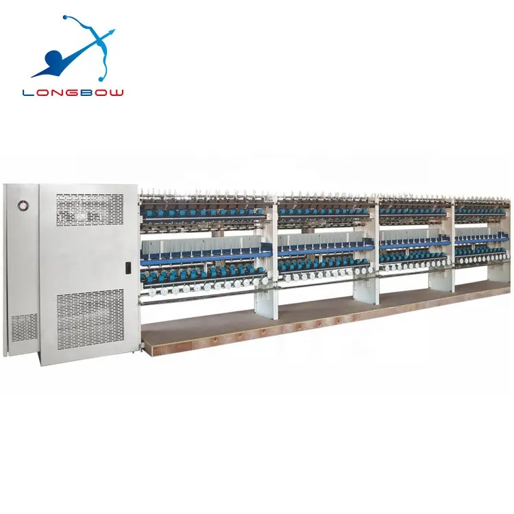 2024 LONGBOW MANUFACTURER LB-214 Polyester Metallic ST Yarn MS Yarn Covering Machine for Embroidery Thread or Gold Lace Fabric