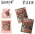 Palette de fards à paupières Sanive T318, multicolores, haute pigmentation, minéraux, brillants, pour carnations moyennes - Product Image 1
