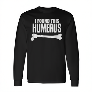 Encontré esta camiseta de manga larga con estampado de hueso humero, para médicos, personal sanitario y amantes de la medicina. - Product Image 2