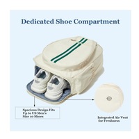 Sac à dos de pickleball personnalisé, capacité de 2 à 6 raquettes, grand sac de pickleball avec compartiment pour chaussures et crochets pour clôture