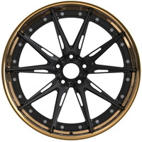 Roues forgées polies personnalisées Jantes forgées 2 pièces Roue forgée en alliage d'aluminium de 20 pouces