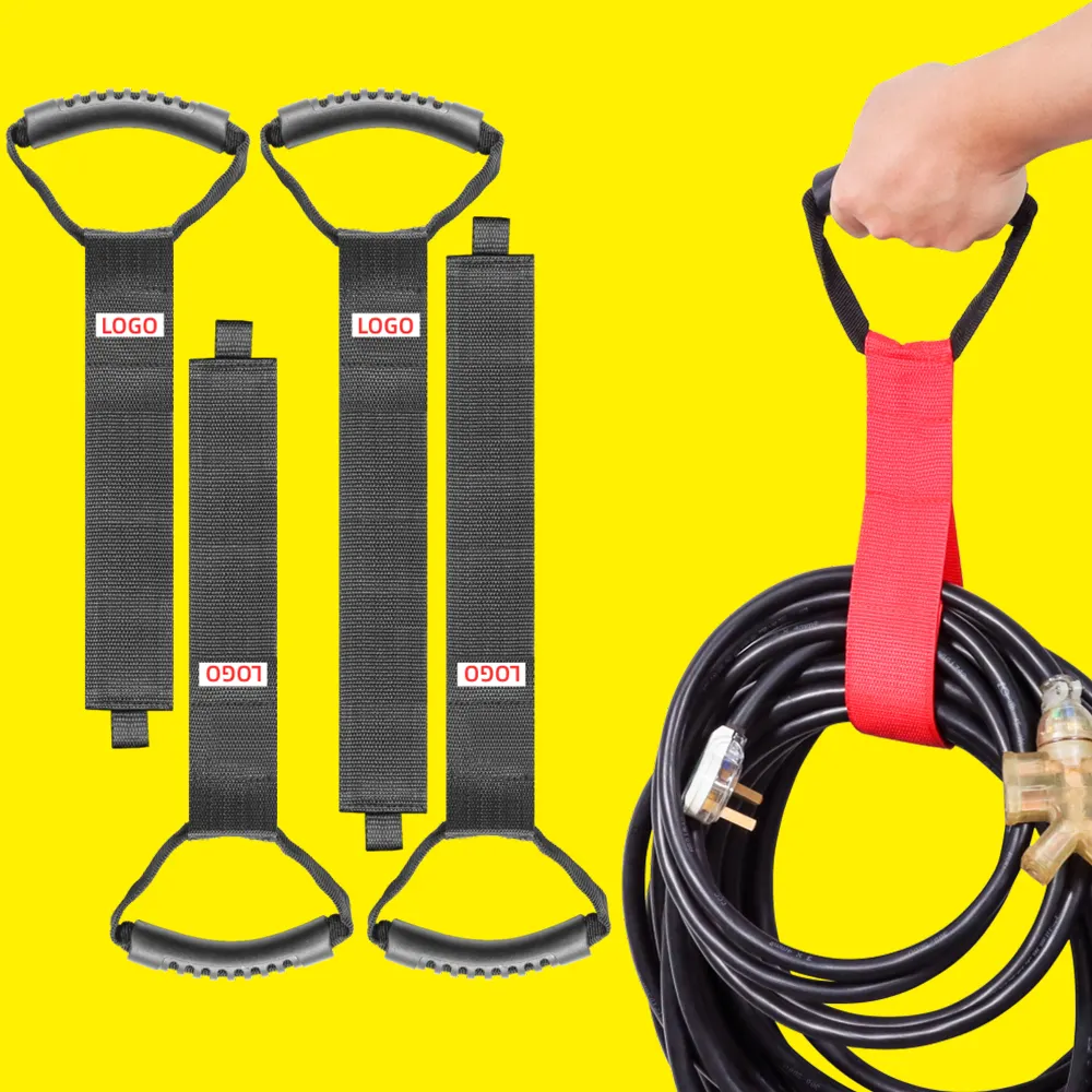 Heavy Duty Storage Strap Extension Cord Holder Organizer Hook And Loop Extension Cord Hanger Strap