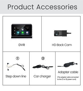 4G 2K Mini Dash Cam Ống Kính Kép GPS Wifi G-Cảm Biến WDR Hỗ Trợ Từ Xa Kiểm Tra Trực Tiếp Xe Máy Ảnh Cho Iphones Androids Max 128GB Adas - Product Image 6